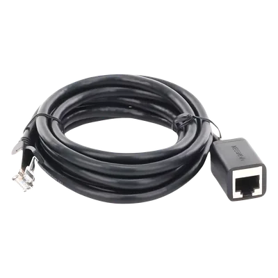 Cable de Extensión Ethernet Cat6 / F/UTP / Macho a Hembra / 2 Metros (6.56 Pies) / 568B / 1000Mbps / 250MHz / Cobre / Negro
