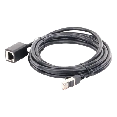 Cable de Extensión Ethernet Cat6 / F/UTP / Macho a Hembra / 3 Metros (9.84 Pies) / 1000Mbps / 250MHz / Cobre / Negro