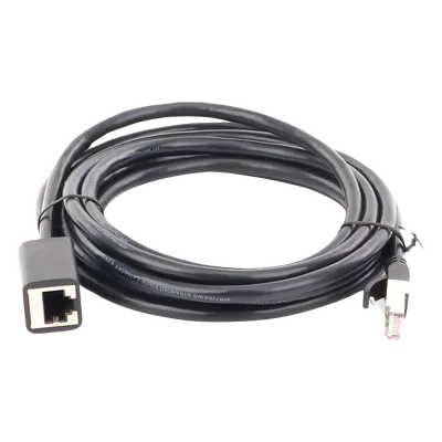 Cable de Extensión Ethernet Cat6 / F/UTP / Macho a Hembra / 3 Metros (9.84 Pies) / 1000Mbps / 250MHz / Cobre / Negro