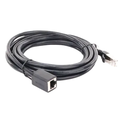 Cable de Extensión Ethernet Cat6 / F/UTP / Macho a Hembra / 3 Metros (9.84 Pies) / 1000Mbps / 250MHz / Cobre / Negro
