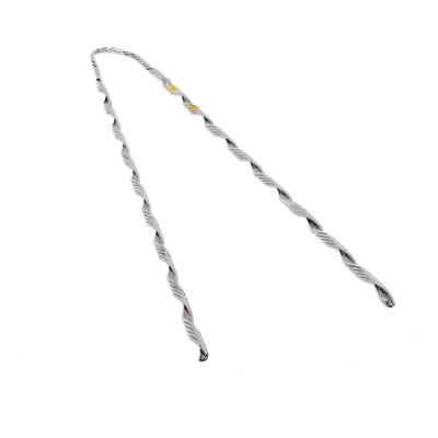 Remate Preformado para Fibra Óptica / Acero Galvanizado / Mensajero 6.3 mm (1/4") / Tensión 4233 kg / Longitud 635 mm (25") / Pierna Dispareja