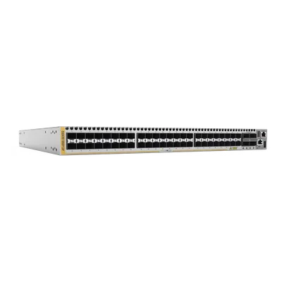Switch Stackable Capa 3 / 48 puertos 1/10G SFP+ / 4 puertos 40/100G QSFP28 / Stacking 4 grupos