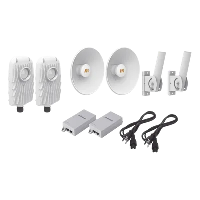 Kit de radios punto a punto / 1.5 Gbps / 4.9-6.4 GHz / 20 dBi / 8 km (26.2 ft)