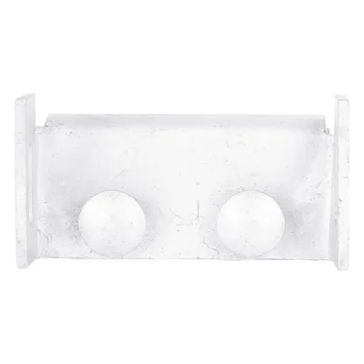 Herraje de Suspensión Tangente / Cable Figura 8 / Poste Concreto o Madera / Acero Galvanizado / Protección UV