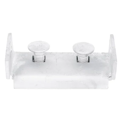 Herraje de Suspensión Tangente / Cable Figura 8 / Poste Concreto o Madera / Acero Galvanizado / Protección UV