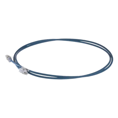 Patch Cord Cat6A / 28 AWG Diámetro Reducido / S/FTP Blindado / CM/LS0H / 0.20 m (0.66 pies) / Azul