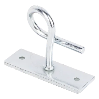 Herraje de Sujeción para Remates Drop / Acero Galvanizado / Tensión 600 N / Ajuste Flexible de Ángulo / Interior o Exterior