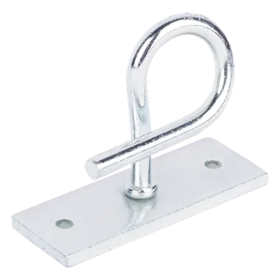 Herraje de Sujeción para Remates Drop / Acero Galvanizado / Tensión 600 N / Ajuste Flexible de Ángulo / Interior o Exterior
