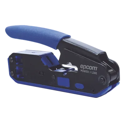 Pinza de Red SLIM / Corte y Terminado RJ45/RJ11 / Diseño Compacto 60% / Acero al Carbón / Mango Ergonómico ABS+TPR