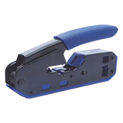 Pinza de Red SLIM / Corte y Terminado RJ45/RJ11 / Diseño Compacto 60% / Acero al Carbón / Mango Ergonómico ABS+TPR