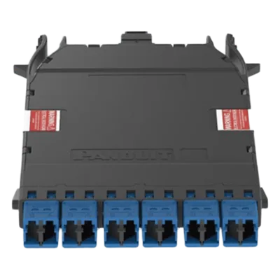 Cassette HD Flex / 12 Fibras Monomodo OS2 / MPO a 6 LC Duplex / Polaridad Universal / 0.75 dB Pérdida de Inserción