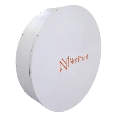 Antena Direccional Parabólica / 60 cm (2 ft) / 4.9-6.4 GHz / 30 dBi / Polarización Slant 45° y 90° / Alcance 30 km / Conector N-Hembra