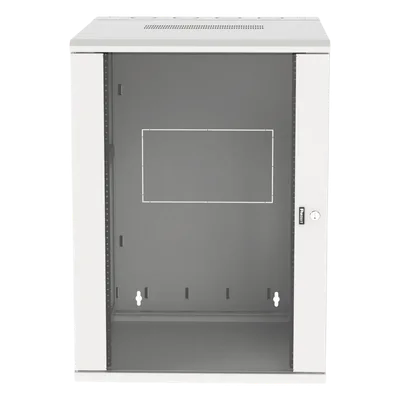 Gabinete de Montaje en Pared / 19in / 18 UR / 762mm (2.5 ft) Profundidad / Ventana de Seguridad / Blanco