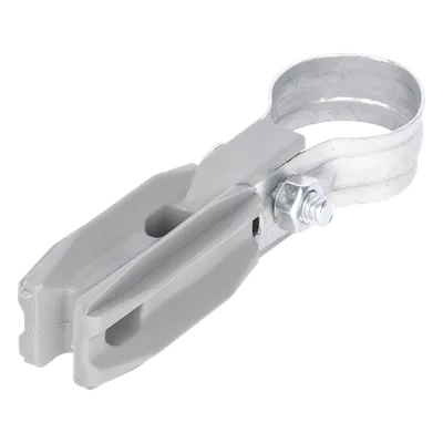 Aislador de Paso o Esquina / Abrazadera 1 Pulgada (25 mm) / Resina Virgen 100% / Acero Galvanizado / Anti-Arqueo / Bolsa 100 Unidades