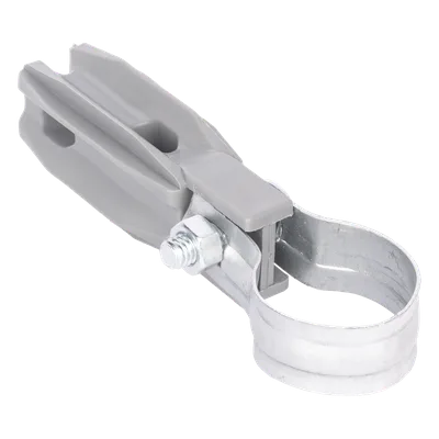 Aislador de Paso o Esquina / Abrazadera 1 Pulgada (25 mm) / Resina Virgen 100% / Acero Galvanizado / Anti-Arqueo / Bolsa 100 Unidades