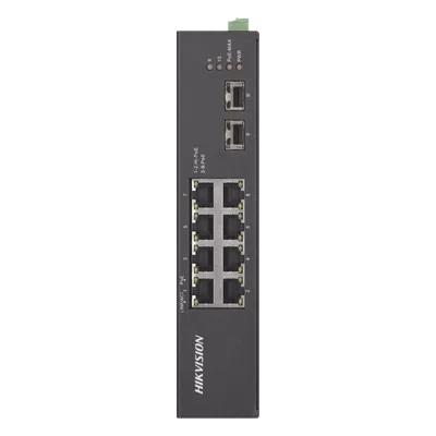Switch Industrial No Administrable / 8 Puertos Gigabit PoE+ / 2 Puertos SFP / 120 W / 48-57 VCD / 984 Pies de Alcance
