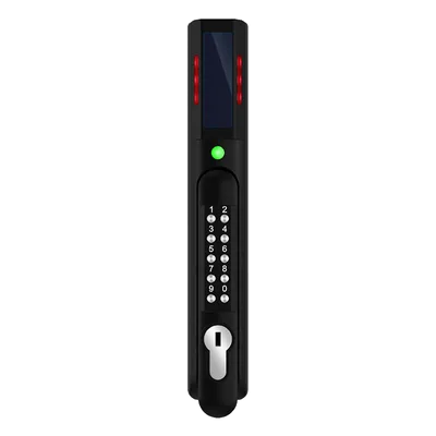 Chapa de Seguridad Electrónica / Doble Autenticación RFID y PIN / Lector Dual 125 kHz y 13.56 MHz / Sensor de Humedad Integrado / 200 Usuarios / LED de Alertas