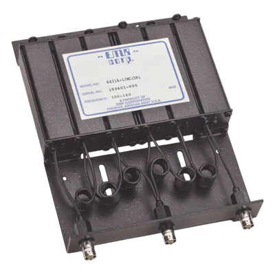Duplexer Compacto / 150-160 MHz / 4.6-6 MHz Sep. Tx-Rx / 50 W / BNC Hembra / 11 x 5.5 x 6.5 in