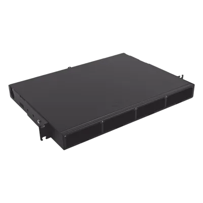 Distribuidor de Fibra Óptica de Alta Densidad / 96 Fibras / 1 UR / 19 Pulgadas / 4 Placas Adaptadoras Modulares
