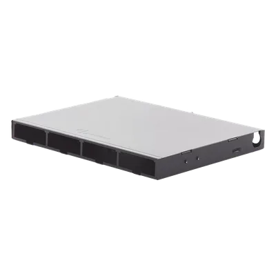 Distribuidor de Fibra Óptica de Alta Densidad / 96 Fibras / 1 UR / 19 Pulgadas / 4 Placas Adaptadoras Modulares