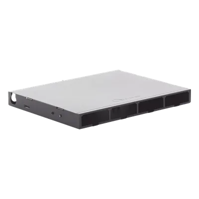 Distribuidor de Fibra Óptica de Alta Densidad / 96 Fibras / 1 UR / 19 Pulgadas / 4 Placas Adaptadoras Modulares