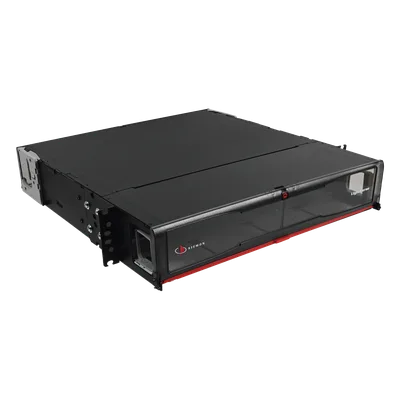 Distribuidor de Fibra Óptica de Alta Densidad / 19' Rack / 2 UR / 192 Fibras / 8 Placas Plug and Play / 1.58 ft (48.26 cm)