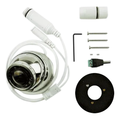 Cámara Marina IP / Full HD 1920x1080 / Gran Angular 1.8 mm / IR 10 m (32.8 ft) / Acero Inoxidable 316 / PoE o 12V / Compatible NSSevo3/NSOevo3