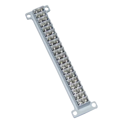 Bloque de Terminales / 20 Líneas / 10 A / 400 V / Carcasa Modular ABS / Terminales de Cobre