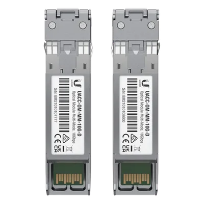 Módulo SFP+ / 10 Gbps / Multimodo / Alcance 300 m (984.3 ft) / LC Dúplex / 850 nm / Paquete de 2