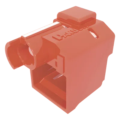 Kit de Bloqueo RJ45 / 10 Unidades / Llave de Seguridad / Color Rojo / Herramienta Instalación-Retiro