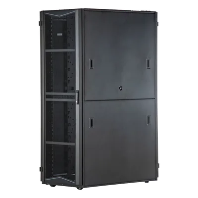 Gabinete para Centro de Datos / 45 UR / 800 mm Ancho (2.62 ft) / 1200 mm Profundidad (3.94 ft) / Carga 1591 kg / Acero Negro