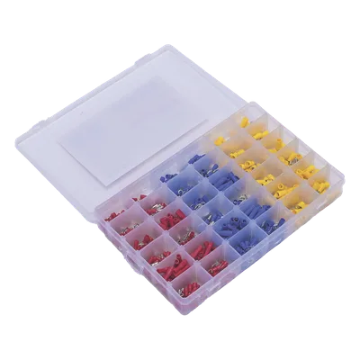 Juego de Terminales / 580 Piezas / AWG 22-10 / Forro Termoestable / Caja Organizadora