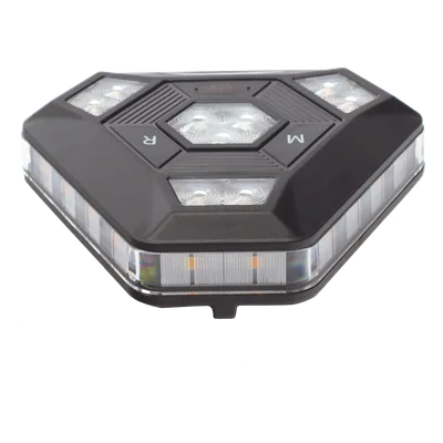 Luz de Advertencia LED / 900 Lúmenes / 12 Patrones de Destello / Sincronización Inalámbrica / IP67 / Batería 20 Horas / Montaje Magnético