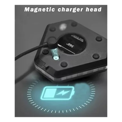 Luz de Advertencia LED / 900 Lúmenes / 12 Patrones de Destello / Sincronización Inalámbrica / IP67 / Batería 20 Horas / Montaje Magnético