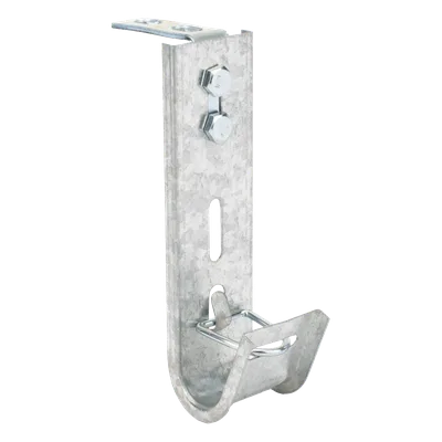 Soporte J-Hook para Cableado Estructurado / Capacidad 7 Cables Cat6 / Acero al Carbón / Montaje Pared y Techo / Interior