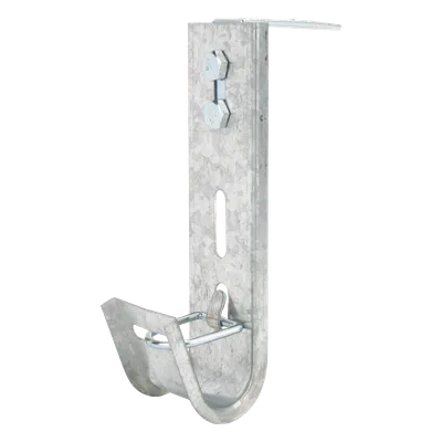 Soporte J-Hook para Cableado Estructurado / Capacidad 7 Cables Cat6 / Acero al Carbón / Montaje Pared y Techo / Interior
