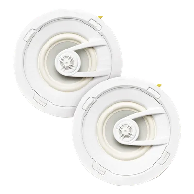 Par de Altavoces de Techo / Woofer 7" / Tweeter Seda 1" / Respuesta 38 Hz - 20 kHz / Potencia 25-125 W / Instalación Sin Herramientas