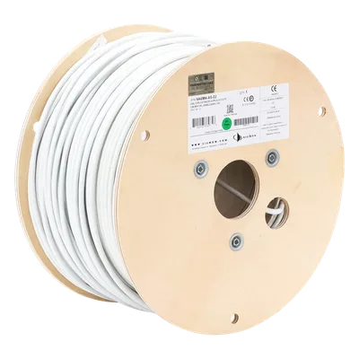 Bobina de Cable Blindado F/UTP / Cat6A / 23 AWG / 305 m (1000 pies) / 10GBase-T / 500 MHz / CM / Blanco