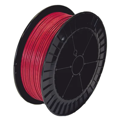 Cable Detector de Calor Lineal / Temperatura Fija 68°C / 152 m (499 ft) / Nylon Rojo Exterior / Conductores Tri-metálicos / Guía Acerada