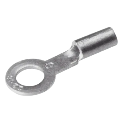 Terminal de Ojillo / Calibre 12-10 AWG / Tornillo 3/8" (10 mm) / Barril Largo / Galvanizado Electrolítico