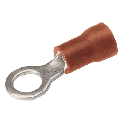 Terminal de Ojillo / 22-16 AWG / Tornillo 1/8 in (3 mm) / Cobre Estañado / Aislamiento Vinilo / 0.74 in (19 mm)
