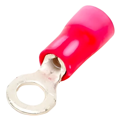 Terminal de Ojillo / 22-16 AWG / Tornillo 1/8 in (3 mm) / Cobre Estañado / Aislamiento Vinilo / 0.74 in (19 mm)