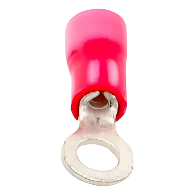 Terminal de Ojillo / 22-16 AWG / Tornillo 1/8 in (3 mm) / Cobre Estañado / Aislamiento Vinilo / 0.74 in (19 mm)