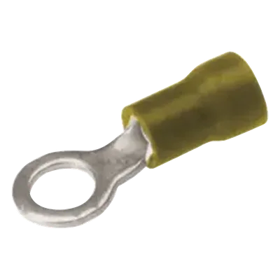 Terminal de Anillo / 12-10 AWG / Tornillo 3/16 in (5 mm) / Aislamiento Vinilo / Cobre / 26 mm (1.03 in)
