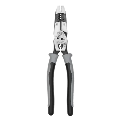 Pinza Híbrida / Alta Palanca / Ponchadora / Pelacable 10-14 AWG / Cortaperno 6-32 y 8-32