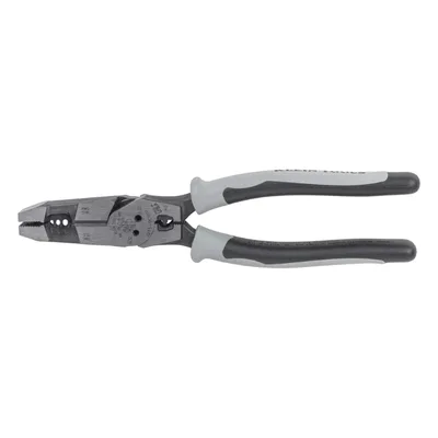 Pinza Híbrida / Alta Palanca / Ponchadora / Pelacable 10-14 AWG / Cortaperno 6-32 y 8-32