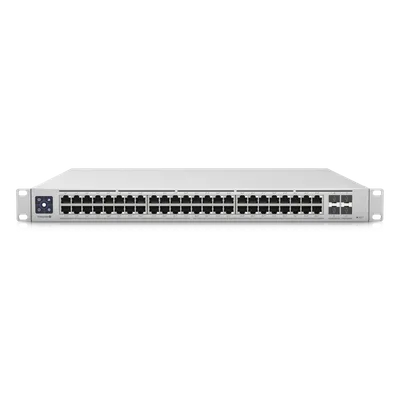 Switch PoE Administrable Capa 3 / 48 Puertos 2.5GbE RJ45 PoE+ / 4 Puertos 10G SFP+ / 720W PoE Total / Pantalla Táctil 1.3" / 320 Gbps
