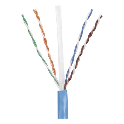Bobina UTP Cat 5e / 305 m (1000 ft) / 24 AWG Cobre Sólido / PVC CM / 4 Pares / Azul
