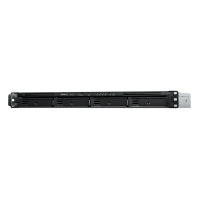 NAS Rack 1U / 4 Bahías SATA / Expansible a 8 Bahías / AMD Ryzen V1500B Quad-Core 2.2 GHz / DDR4 ECC 32 GB / 4x 1GbE / PCIe 3.0 / SSD NVMe / 2,100/1,000 Mbps Lectura/Escritura