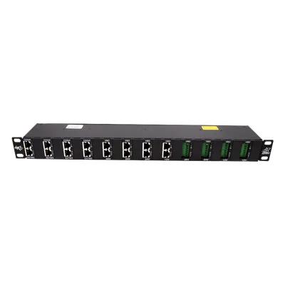Gabinete de Protección contra Sobretensión / 24 Canales / 10GbE / 20kA por Par / Rack 19" o Pared